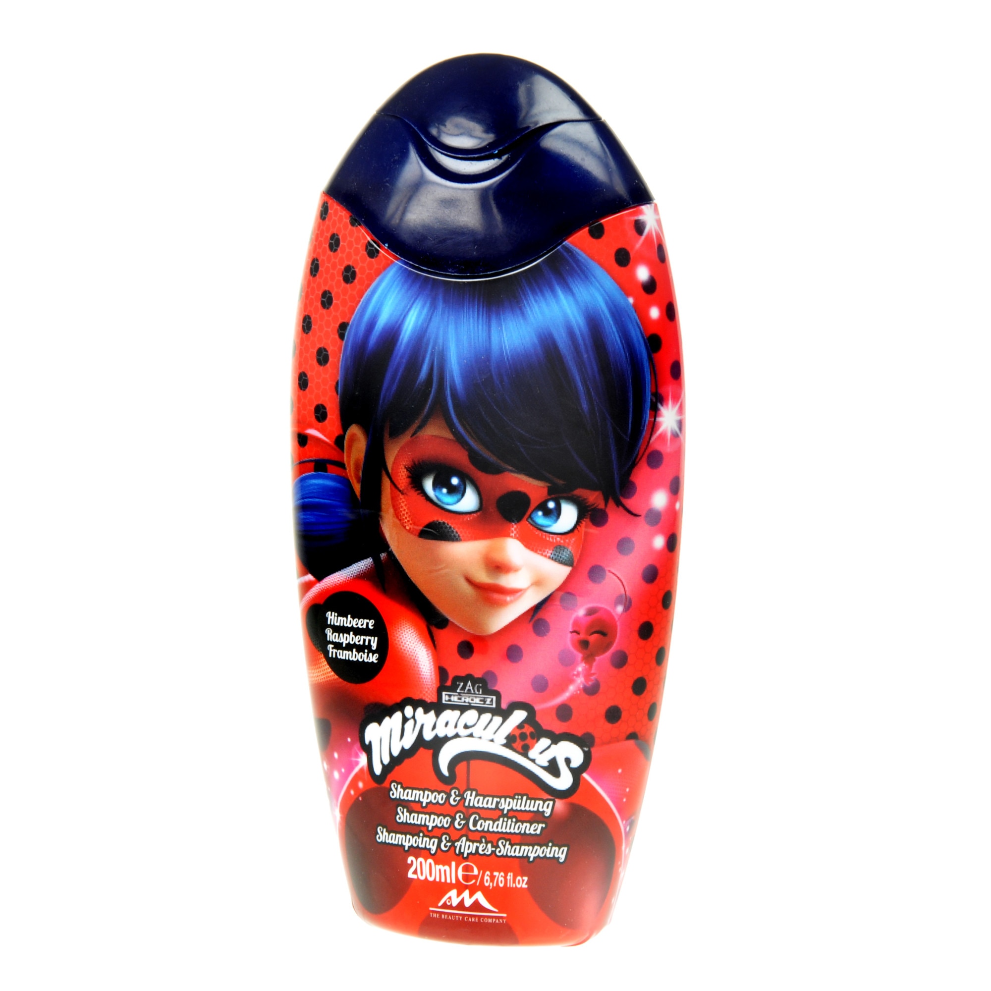 Sampon si balsam pentru copii 2 in 1 NOVOKIDS™ Disney Originals Miraculous , 200 ml, non-toxic, aroma de zmeura , model Gargarita