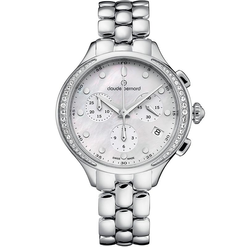 Ceas dama Claude Bernard 10232 3PM NAIN Quartz Argintiu