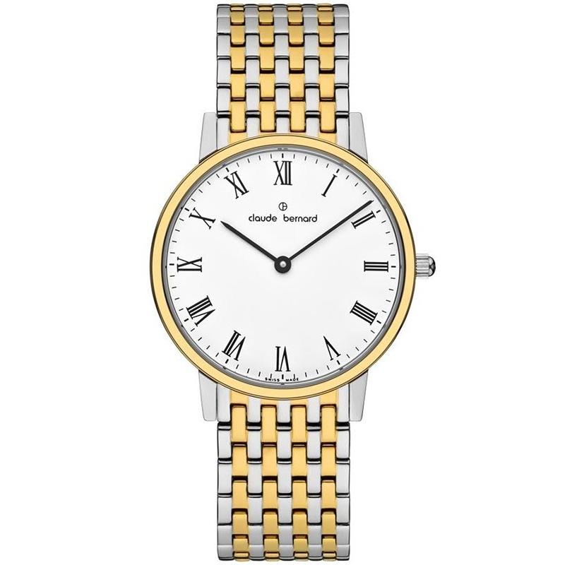Ceas dama Claude Bernard 20061 357JM BR Quartz Argintiu, Auriu