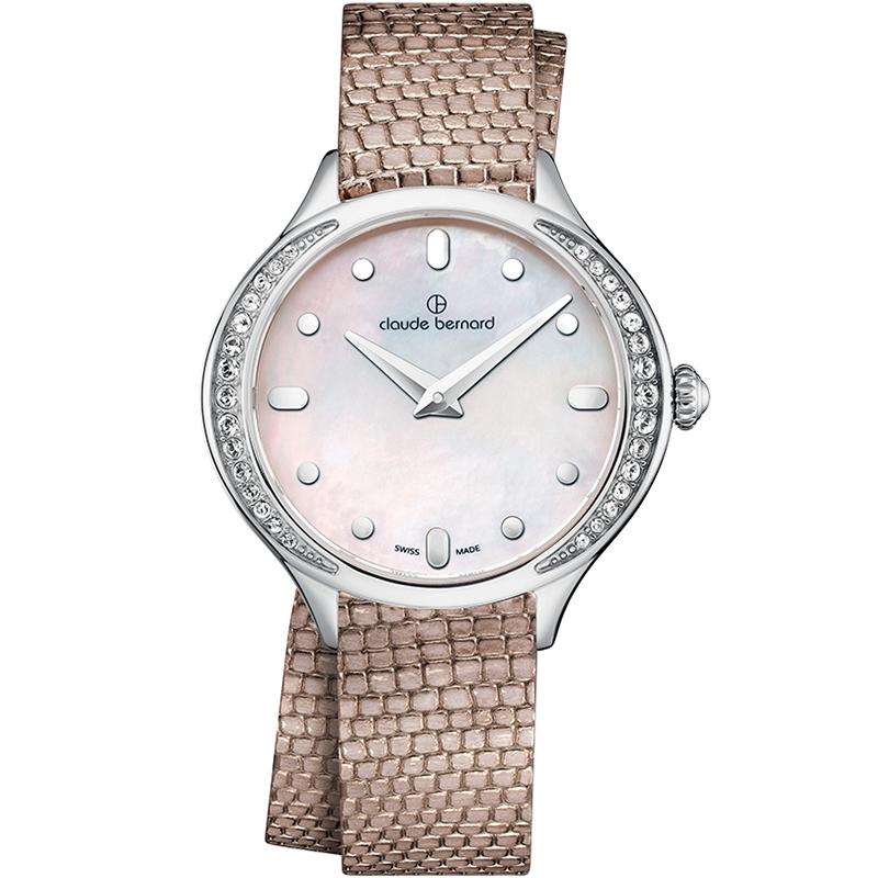 Ceas dama Claude Bernard 20217 3P NAIN Quartz Argintiu