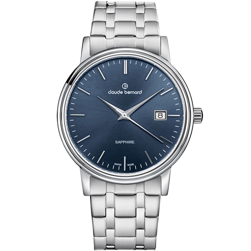 Ceas barbatesc Claude Bernard 53009 3 BUIN Quartz Argintiu