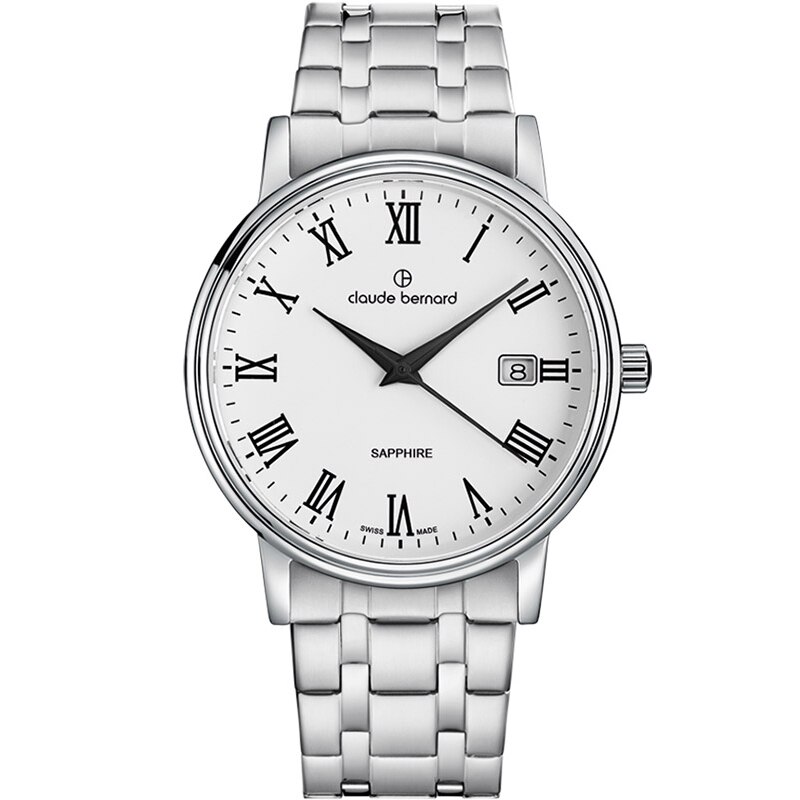 Ceas barbatesc Claude Bernard 53009 3M BR Quartz Argintiu