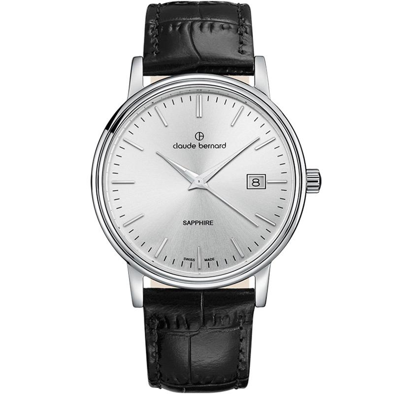 Ceas barbatesc Claude Bernard 53009 3 AIN Quartz Argintiu