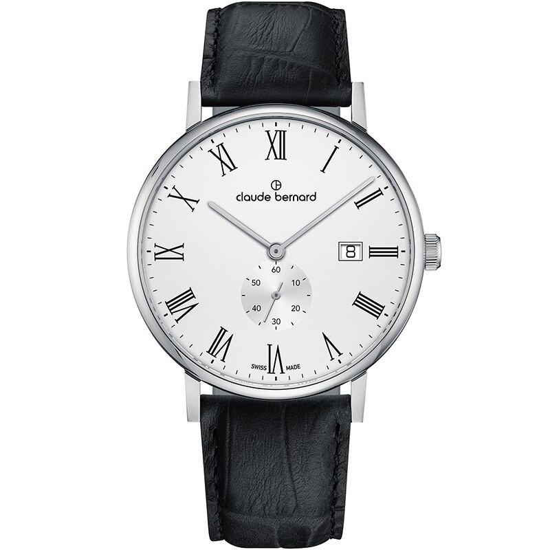 Ceas barbatesc Claude Bernard 65004 3 BR1 Quartz Argintiu