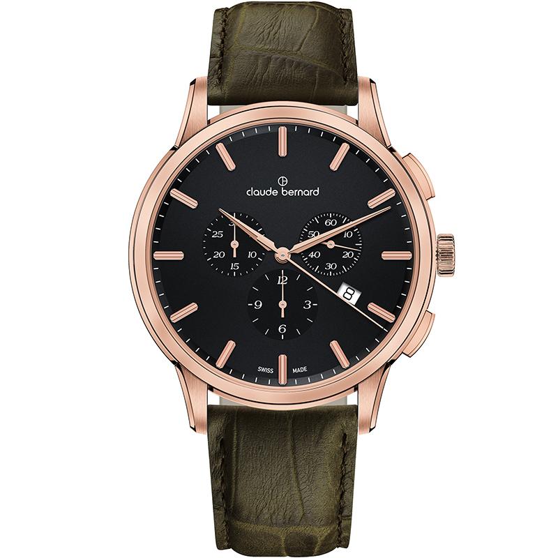 Ceas barbatesc Claude Bernard 10237 37R NIR1 Quartz Rose gold