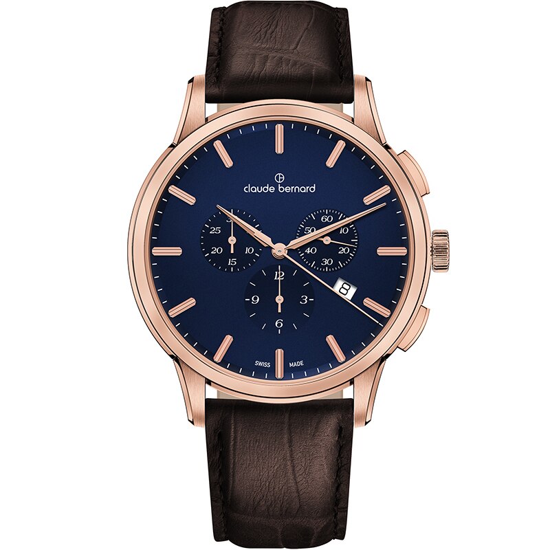 Ceas barbatesc Claude Bernard 10237 37R BUIR1 Quartz Rose gold