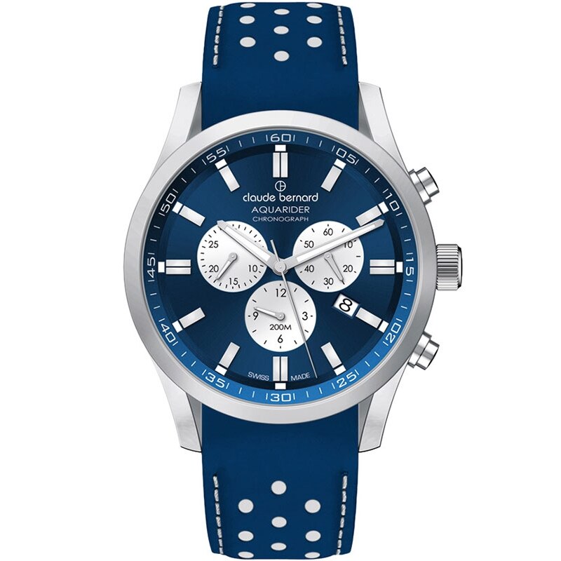 Ceas barbatesc Claude Bernard 10222 3C BUARIN Quartz Argintiu