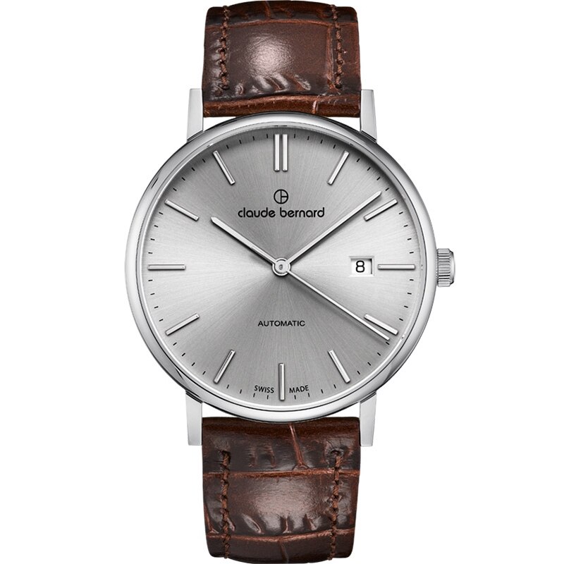 Ceas barbatesc Claude Bernard 80102 3 AIN Automatic Argintiu