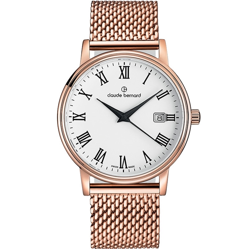 Ceas barbatesc Claude Bernard 53007 37RM BR Quartz Rose gold