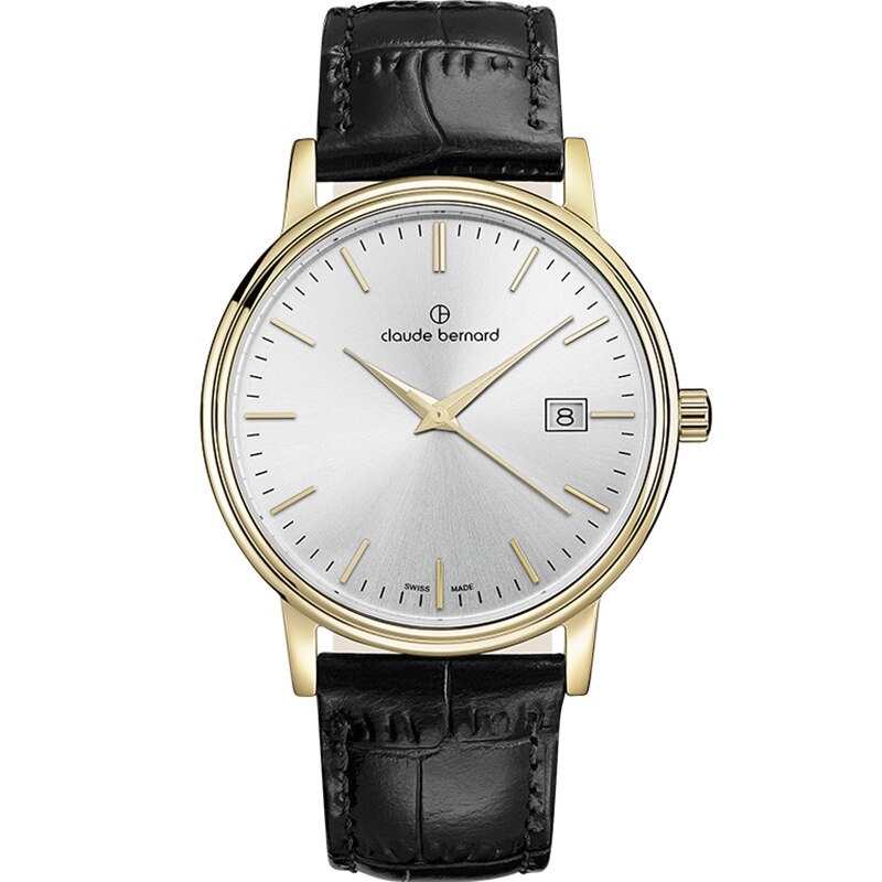 Ceas barbatesc Claude Bernard 53007 37J AID Quartz Auriu