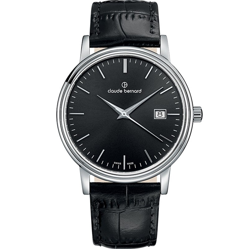 Ceas barbatesc Claude Bernard 53007 3 NIN Quartz Argintiu
