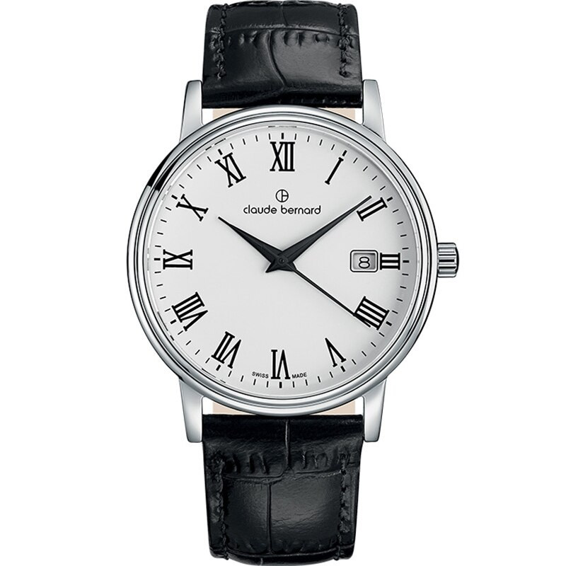 Ceas barbatesc Claude Bernard 53007 3 BR Quartz Argintiu
