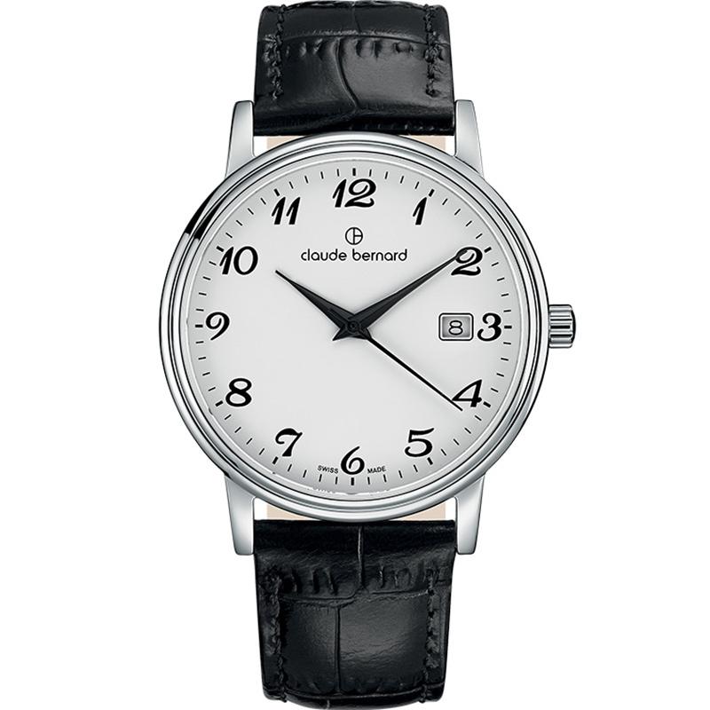 Ceas barbatesc Claude Bernard 53007 3 BB Quartz Argintiu