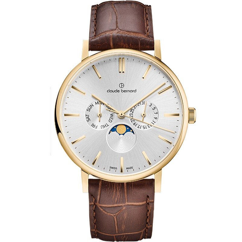 Ceas barbatesc Claude Bernard 40004 37J AID Quartz Auriu