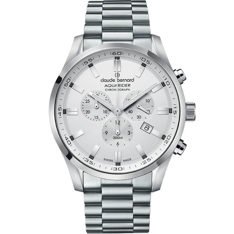 Ceas barbatesc Claude Bernard 10222 3M AIN Quartz Argintiu