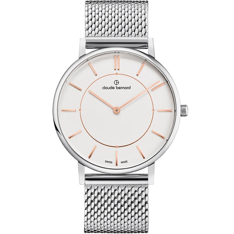 Ceas barbatesc Claude Bernard 20219 3M AIRR Quartz Argintiu