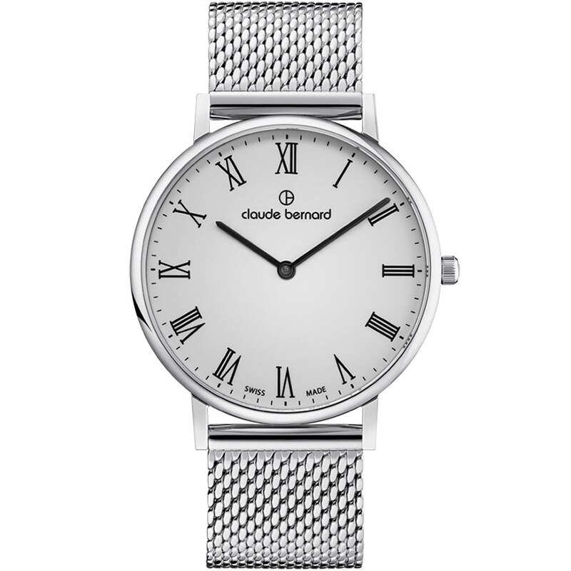Ceas barbatesc Claude Bernard 20219 3M BR Quartz Argintiu