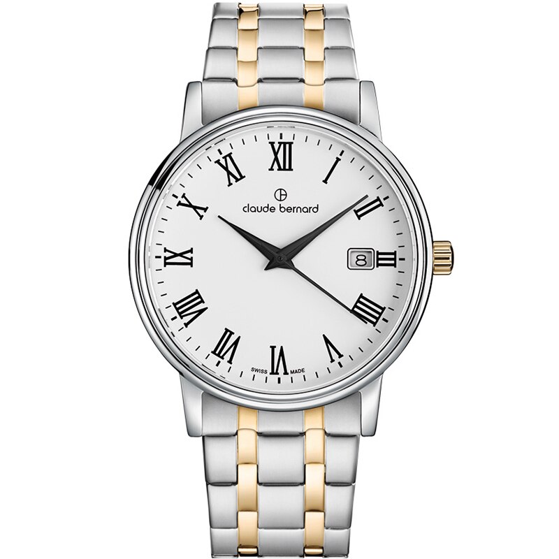 Ceas barbatesc Claude Bernard 53007 357JM BR Quartz Argintiu