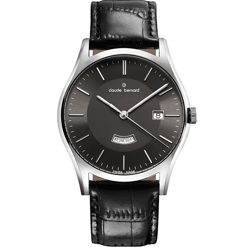 Ceas barbatesc Claude Bernard 84200 3 NIN Quartz Argintiu