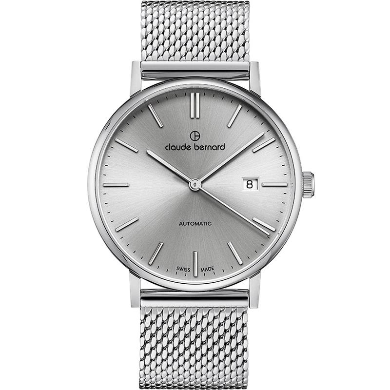 Ceas barbatesc Claude Bernard 80102 3M AIN Automatic Argintiu
