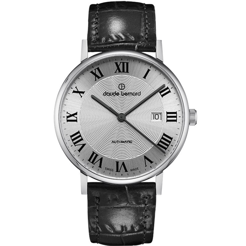 Ceas barbatesc Claude Bernard 80102 3 AR Automatic Argintiu