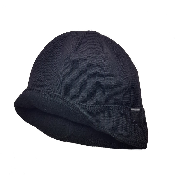 Caciula barbati Style, captuseala flece, negru
