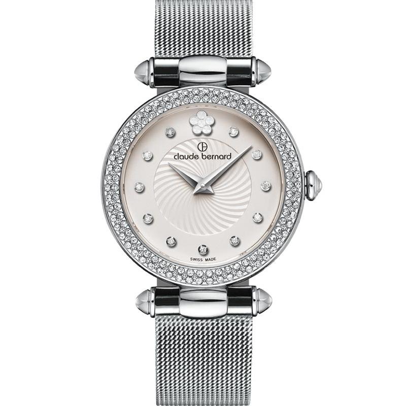 Ceas dama Claude Bernard 20504 3PM APN2 Quartz Argintiu