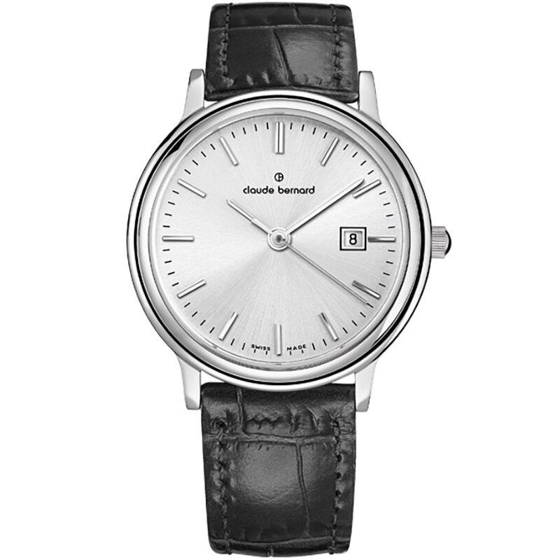 Ceas dama Claude Bernard 54005 3 AIN Quartz Argintiu