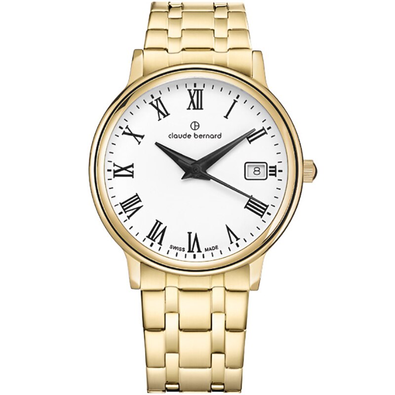 Ceas dama Claude Bernard 54005 37JM BR Quartz Auriu