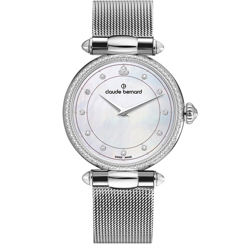 Ceas dama Claude Bernard 20509 3M NAN Quartz Argintiu