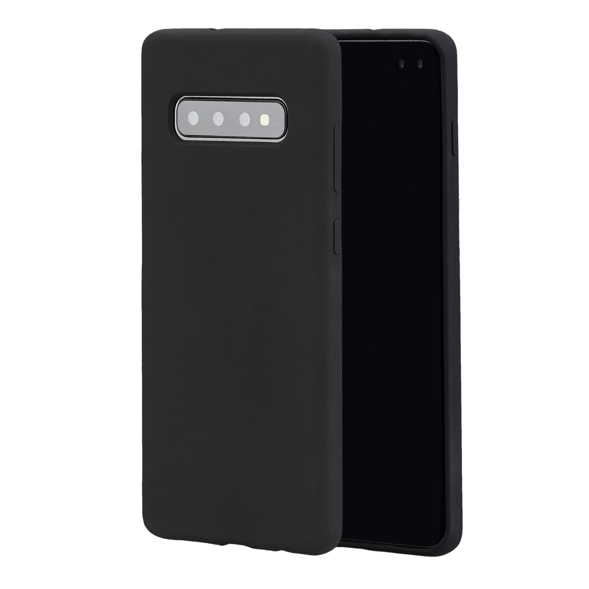 Husa Digitech Soft Matte pentru Samsung Galaxy S10 Plus, Silicon, Negru