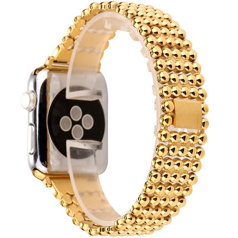 Curea pentru Apple Watch Gold Luxury iUni 44 mm Otel Inoxidabil