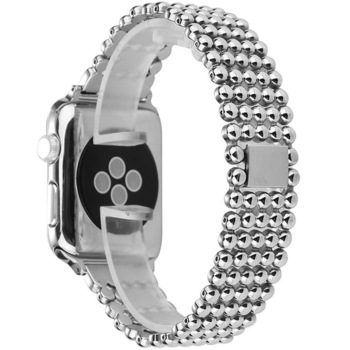 Curea pentru Apple Watch Silver Luxury iUni 40 mm Otel Inoxidabil Curea pentru Apple Watch Silver Luxury iUni 40 mm Otel Inoxidabil