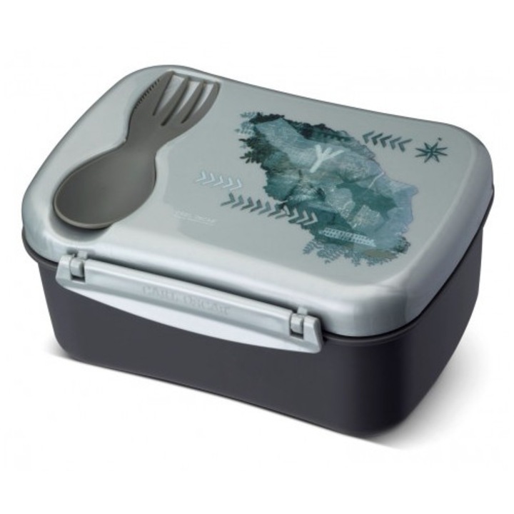 Ételdoboz, Carl Oscar Wisdom N'Ice Box hűtőtablettával, szürke/fekete