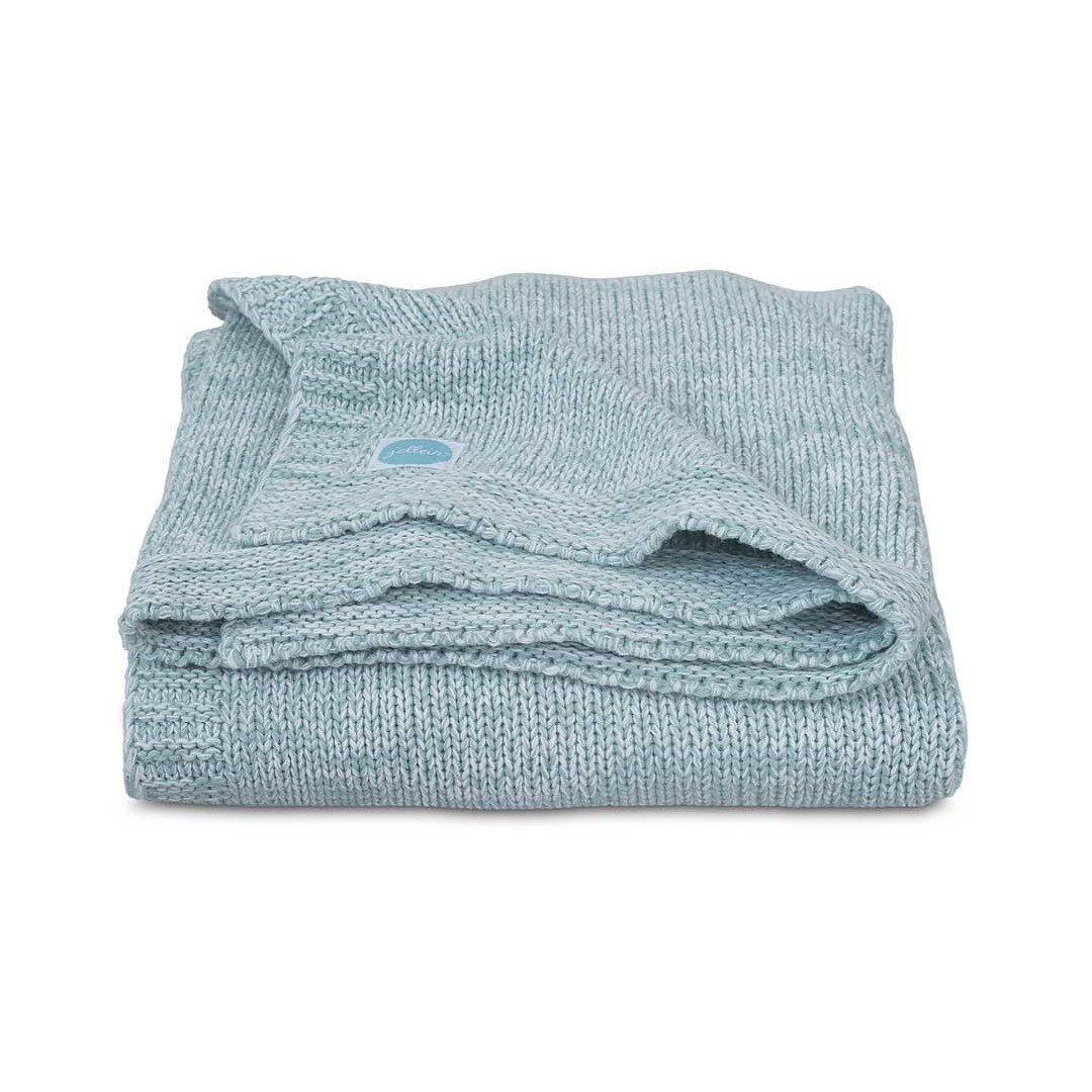 Paturica bebe, Jollein Melange, 75x100 cm, tricot, verde