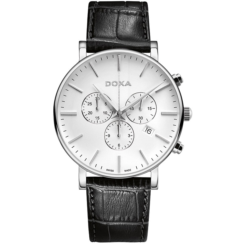 Ceas barbatesc Doxa 172.10.011.01 Quartz Argintiu