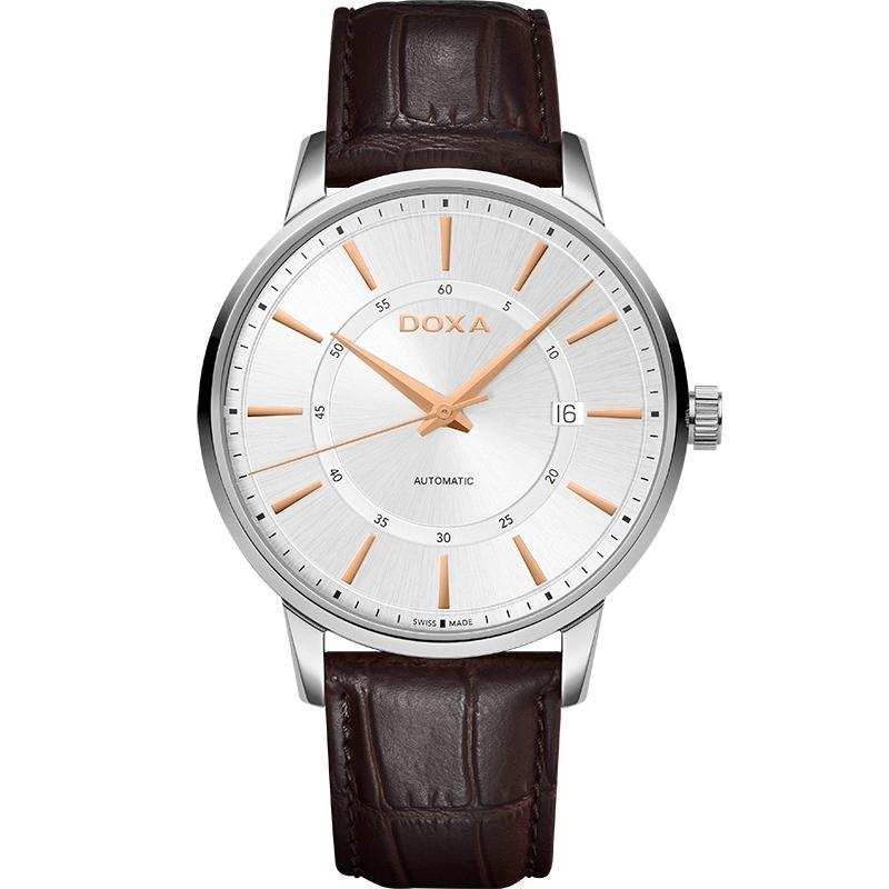 Ceas barbatesc Doxa 107.10.021R.02 Automatic Argintiu