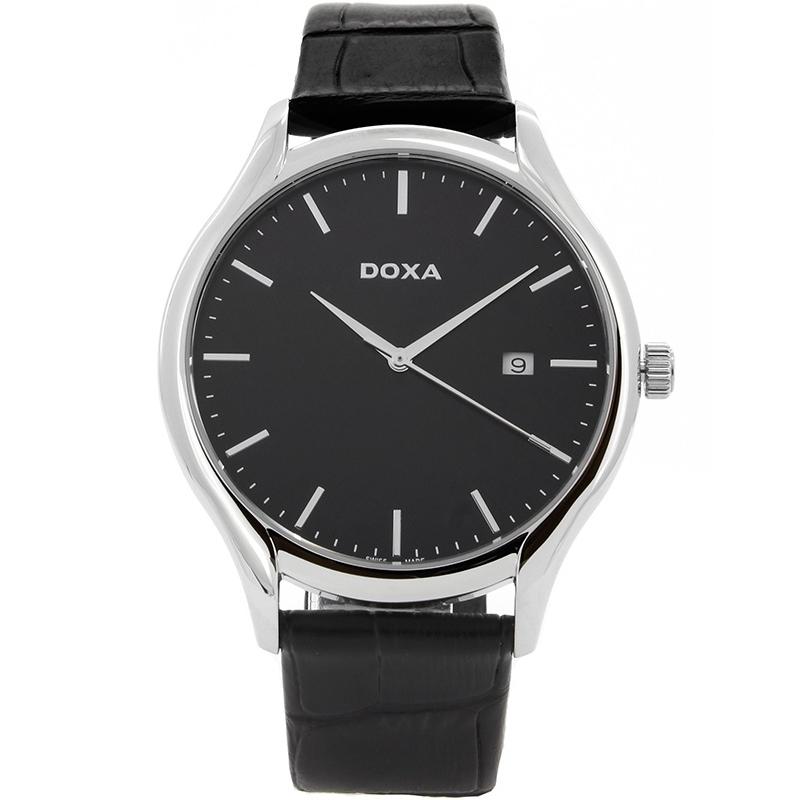 Ceas barbatesc Doxa 215.10.101.01 Quartz Argintiu