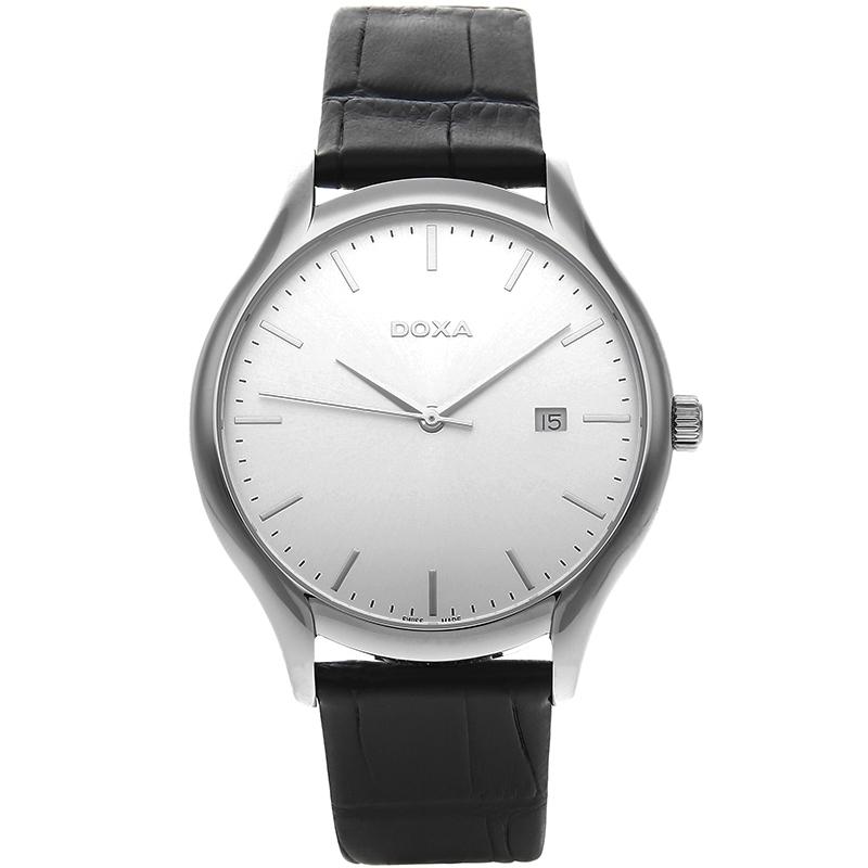 Ceas barbatesc Doxa 215.10.021.01 Quartz Argintiu