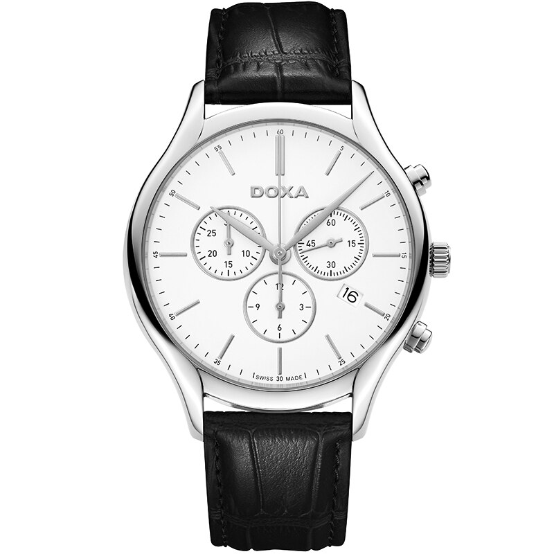 Ceas barbatesc Doxa 218.10.021.01 Quartz Argintiu