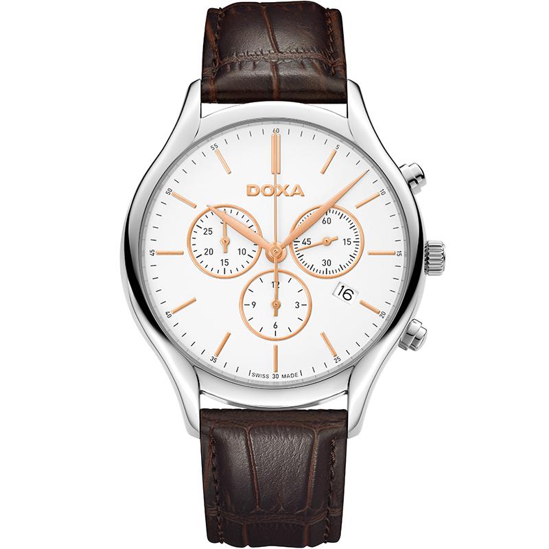 Ceas barbatesc Doxa 218.10.021R.02 Quartz Argintiu