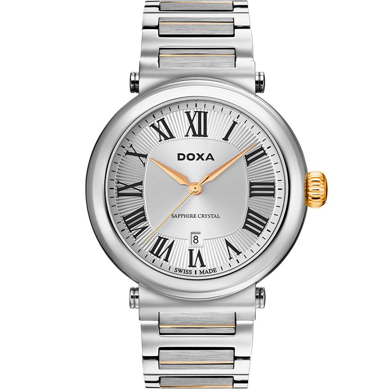Ceas barbatesc Doxa D185TSV Quartz Argintiu, Auriu