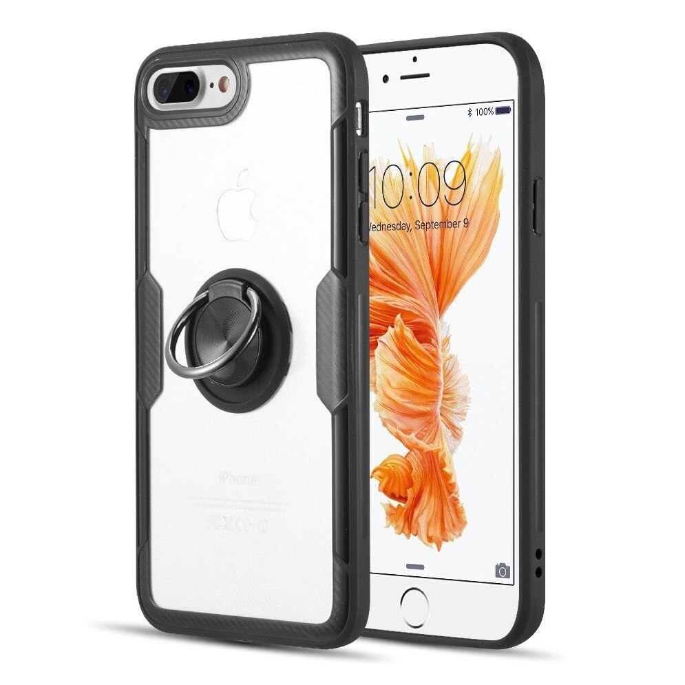 Husa iPhone 7 8 Carbon Ring Black