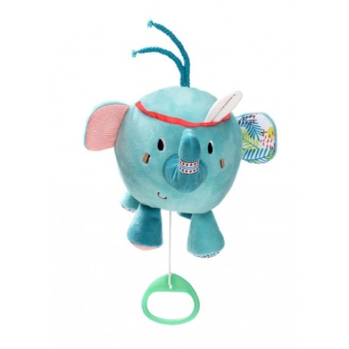 Jucarie de plus muzicala, Lilliputiens Albert, elefant, albastru