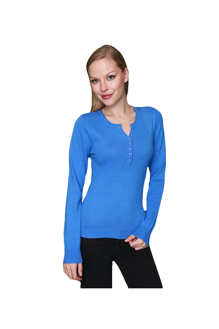 Дамска блуза, естествени влакна, William de Faye, Син, 2XL