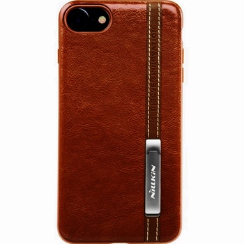 Husa din piele Nillkin Phenom, functie stand, pentru iPhone 7 Plus - Maro Deschis Husa din piele Nillkin Phenom, functie stand, pentru iPhone 7 Plus - Maro Deschis