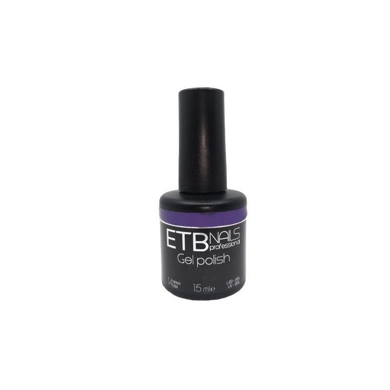 Gel de unghii permanent ETB Nails Gel Polish Trouble Purple 15ml