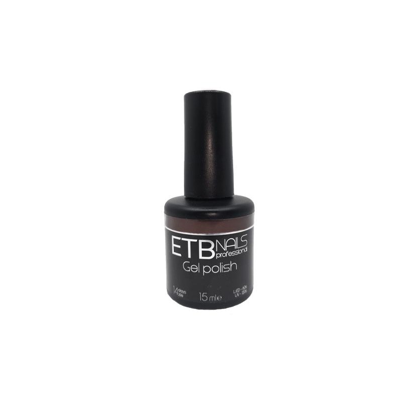 Gel de unghii permanent ETB Nails Gel Polish Velvet Brown 15ml