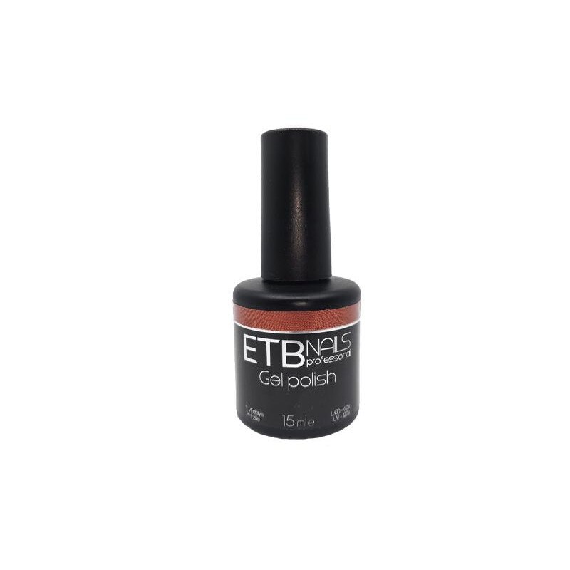 Gel de unghii permanent ETB Nails Gel Polish Spicy Red 15ml