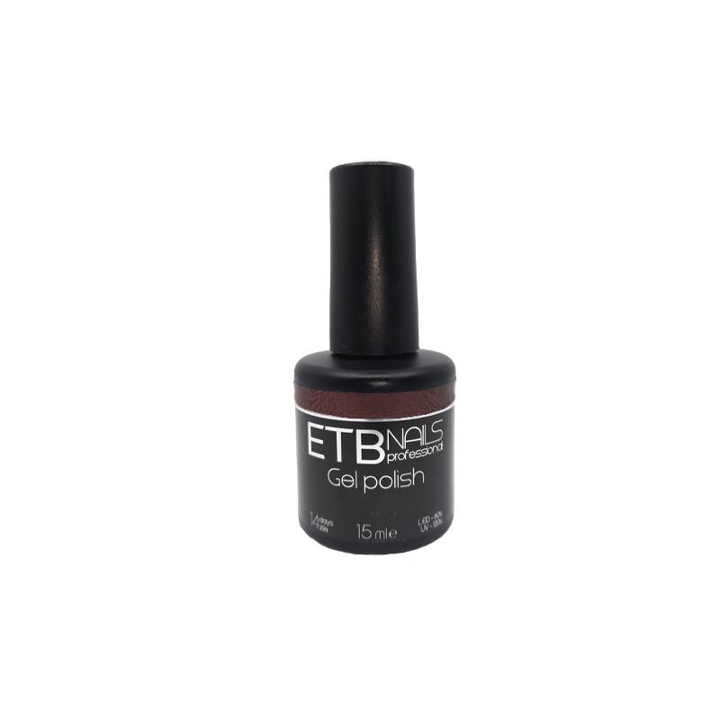 Gel de unghii permanent ETB Nails Gel Polish Glossy Red 15ml